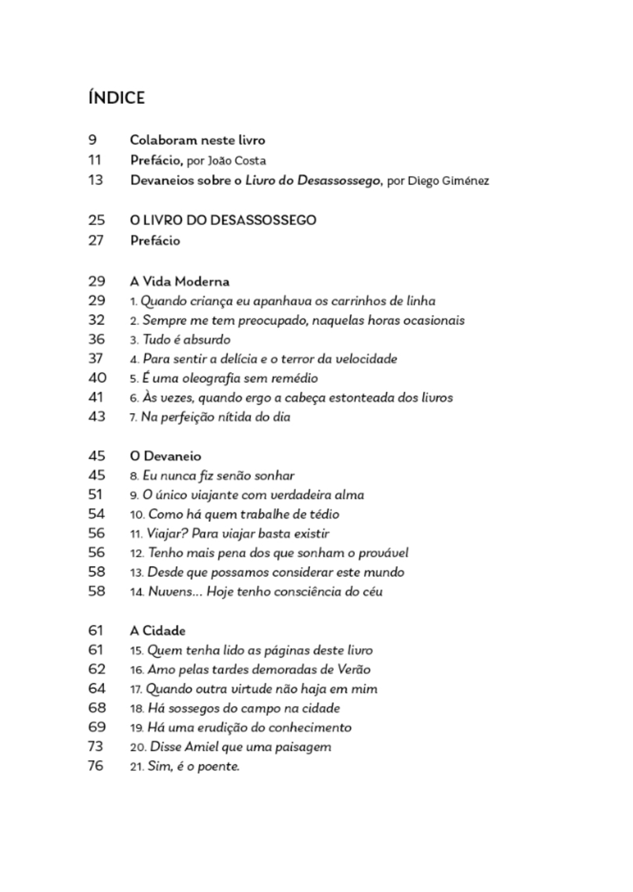 O Livro do Desassossego, Antologia Essencial